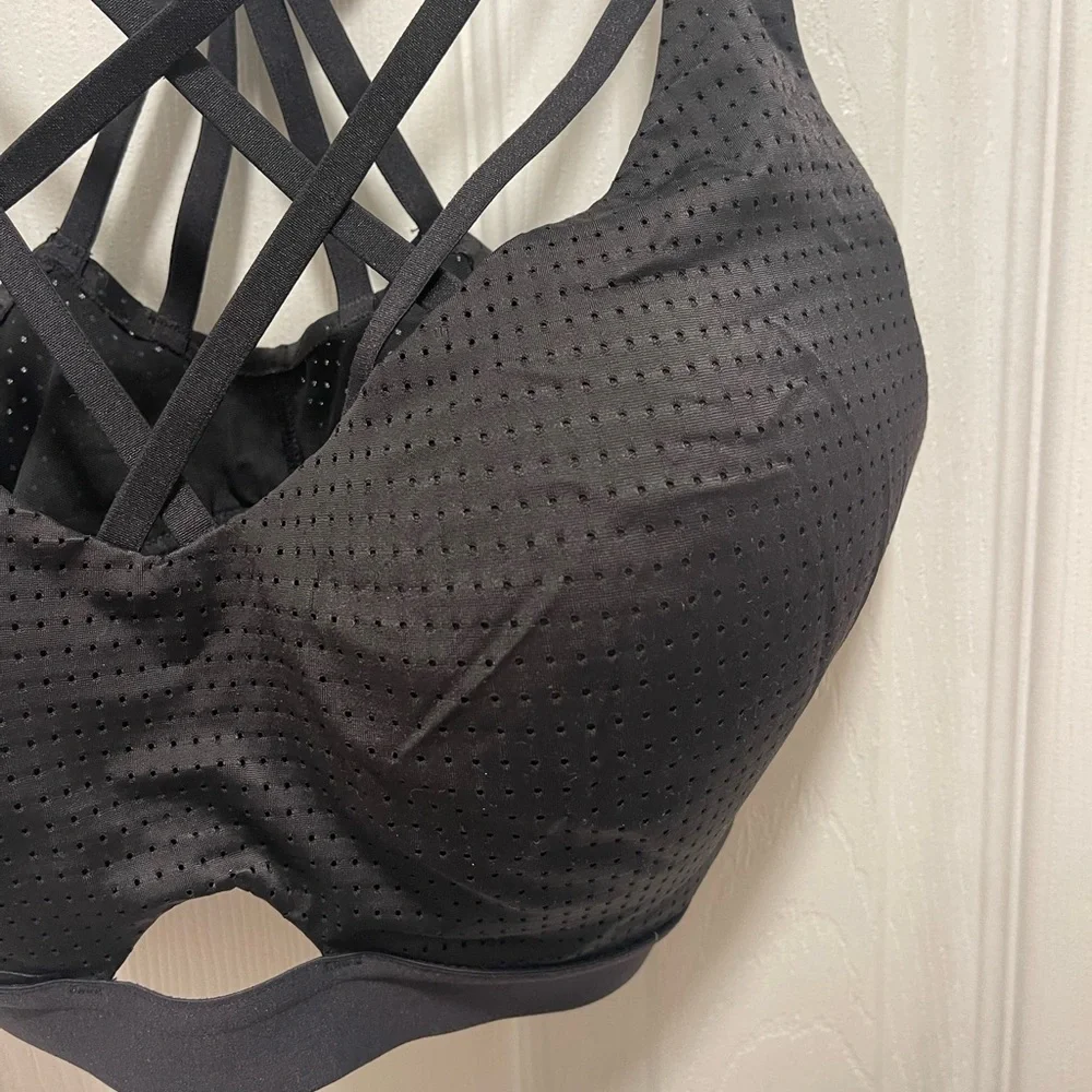 Victoria's Secret Black Strappy Sports Bra